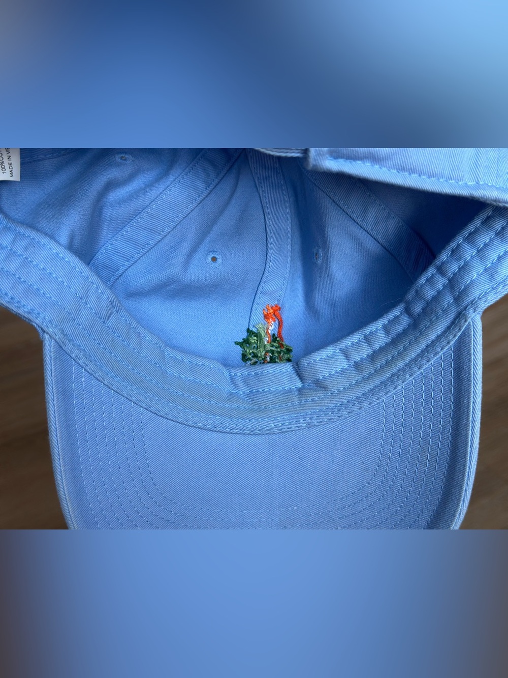 Smathers & Branson Merion Golf Club 1896 Hat Needlepoint Blue Wicker Basket Cap - Picture 4 of 6